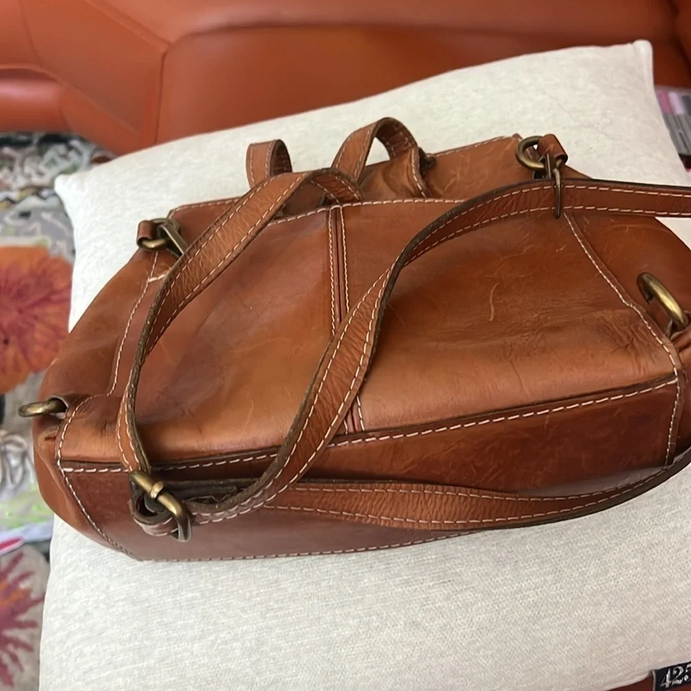Patricia Nash Molina Convertible Satchel Leather Backpack Bag  travel adjustable